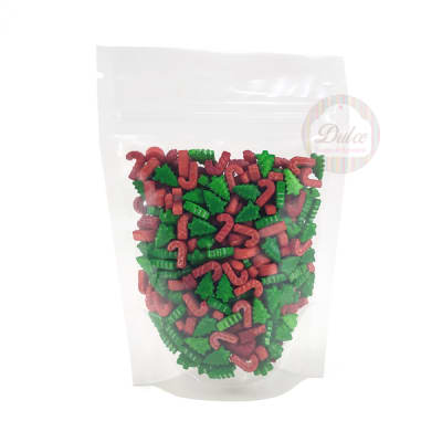 Decoración Bastones y Pinos 70 gr.1