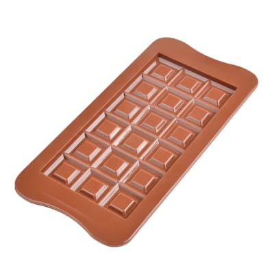 Molde Chocolate Tableta Cuadros Silicona1