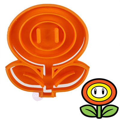 Cortador + Marcador Flor Mario Plástico5