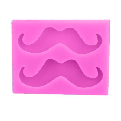 Molde Fondant Bigotes Grandes Silicona