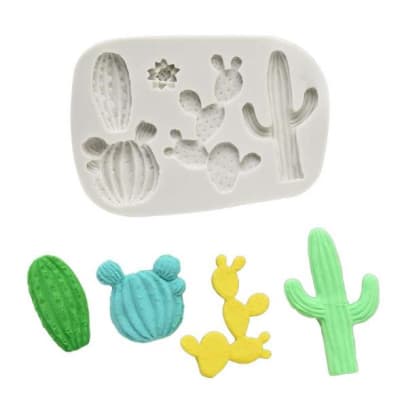 Molde Fondant Cactus Varios Silicona