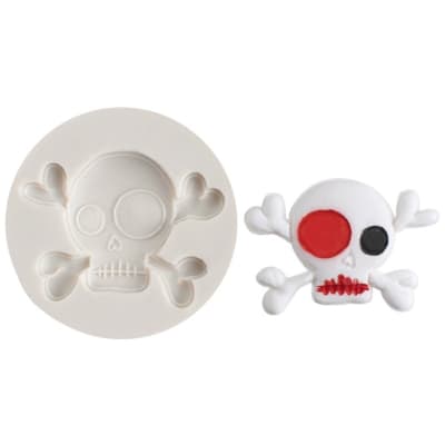 Molde Fondant Calavera Silicona1