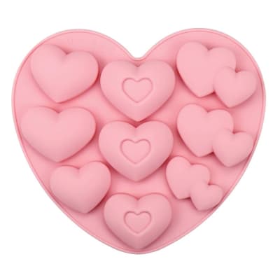 Molde Silicona 9 Corazones