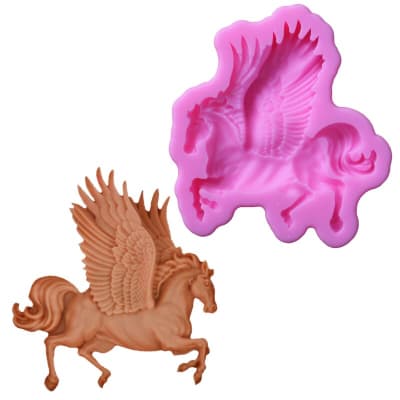 Molde Fondant Pegaso Silicona1
