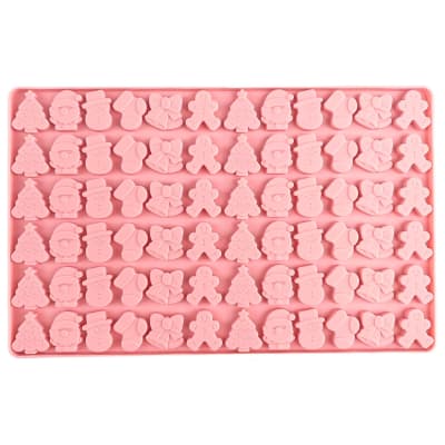 Molde Chocolate Silicona Navidad 72 Cavidades1