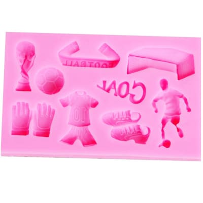 Molde Fondant Futbol Silicona
