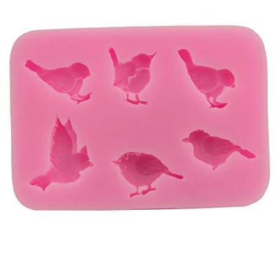 Molde Fondant Pajaros Silicona