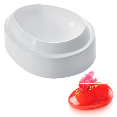 Molde Pastel Ovalado 19 cm. Silicona1