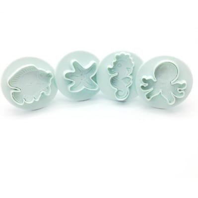 Cortador con Expulsor Vida Marina 4 Piezas