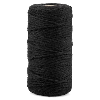 Cordón de Algodón Negro 100 mts.