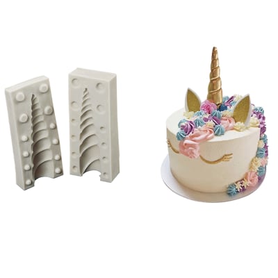 Molde Fondant Cuerno Unicornio1