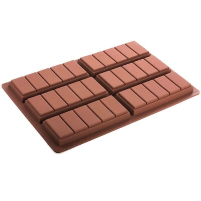 Molde Chocolate 6 Barras con 5 Segmentos Silicona