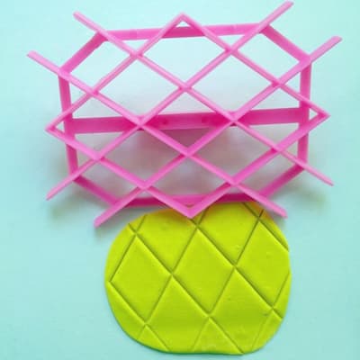 Molde Texturizador Enrejado Rombos Plastico1