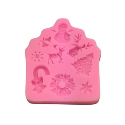 Molde Fondant Navidad Diseños 1 Silicona