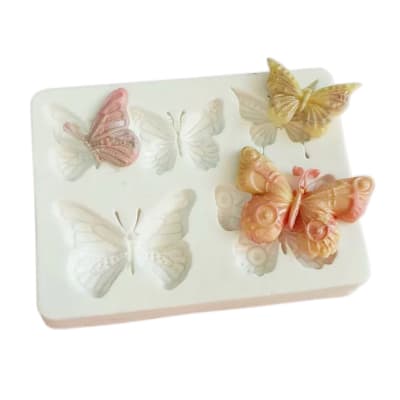 Molde Fondant 5 Mariposas