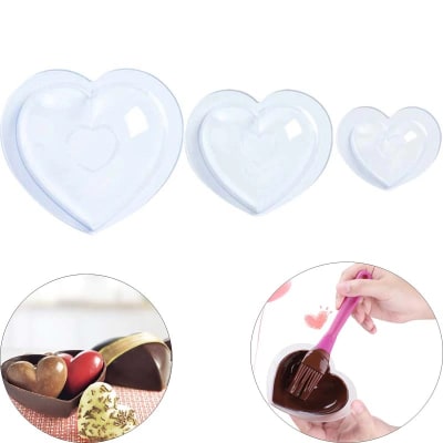 Set Moldes Corazones 6 Piezas Acrílico1