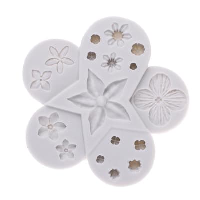 Molde Fondant Flores Variadas Silicona1