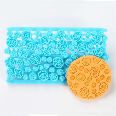 Molde Texturizador Rosas Plástico