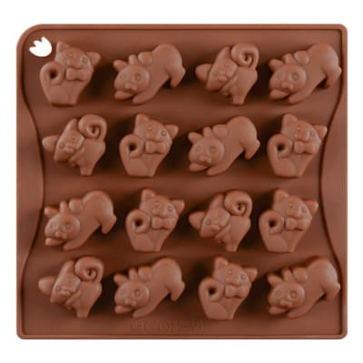 Molde Chocolate Gatos Silicona1