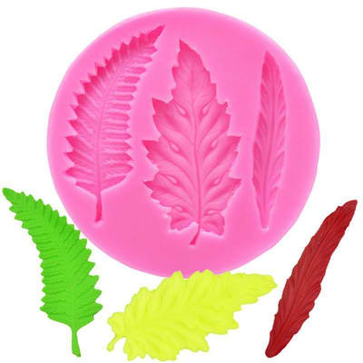Molde Fondant Hojas Largas N°2 Silicona