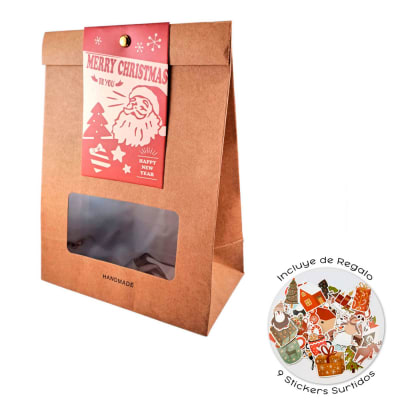 Set Bolsas de Papel Navidad Kraft 3 Unidades3