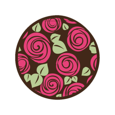 Transfer para Chocolate Rosas 02-054