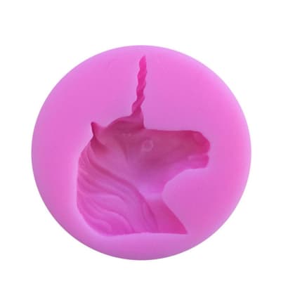 Molde Fondant Cabeza Unicornio Silicona1