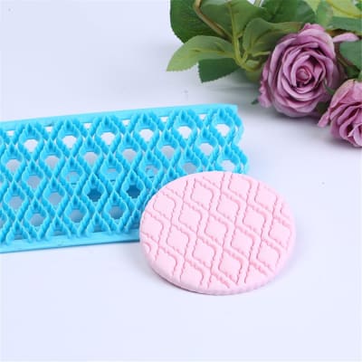 Molde Texturizador Enrejado Vintage Plástico