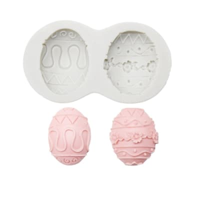 Molde Fondant 2 Huevos Silicona