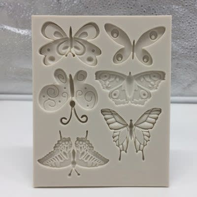 Molde Fondant 6 Mariposas Silicona