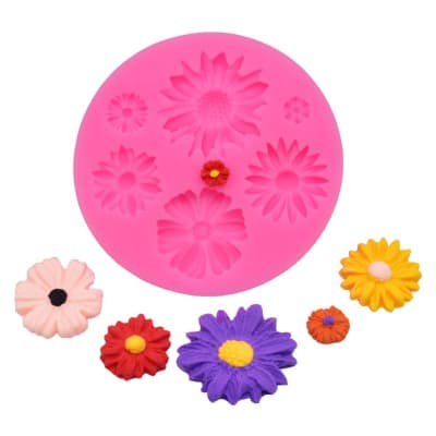 Molde Fondant Margaritas 1 Silicona1