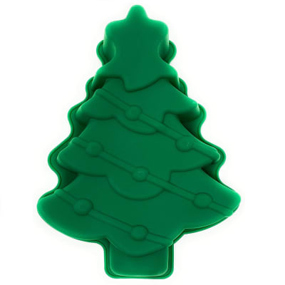Molde Pino Grande Navidad Silicona