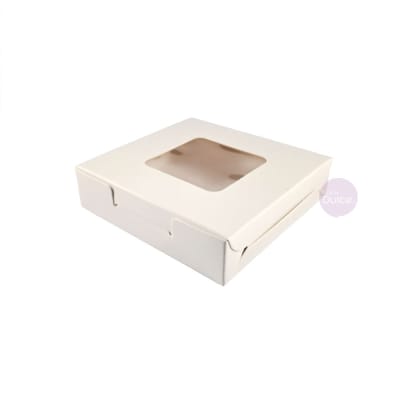 Caja Cartulina 10x10x2.5 cm. Blanca