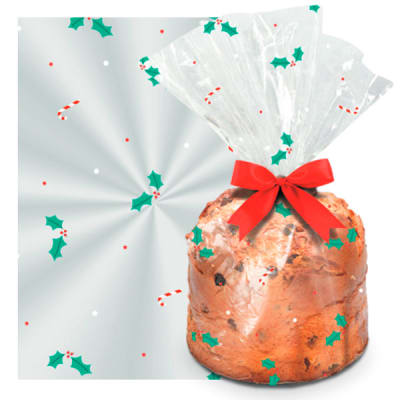 Bolsa para Pan de Pascua 500 gr. Muerdagos 10 Unidades