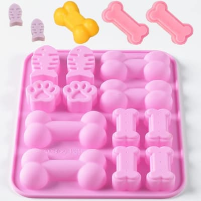 Molde Silicona Pescados, Patitas y Huesos