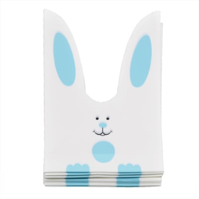 Set Bolsa Conejo Celeste Mediana 10 Unidades
