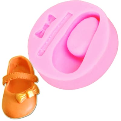 Molde Fondant Zapatito Bebé 2 Silicona1