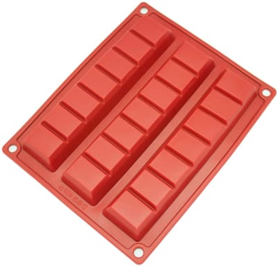 Molde Chocolate Silicona 3 Barras Grandes