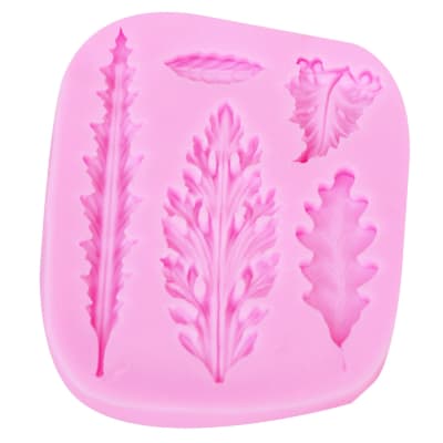 Molde Fondant Hojas Largas N°1 Silicona1