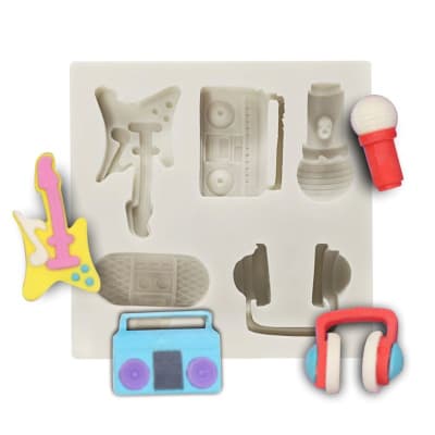 Molde Fondant Music Silicona1