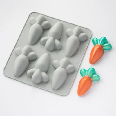 Molde Silicona Zanahorias 6 Cavidades