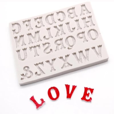 Molde Fondant Letras Circus Silicona1