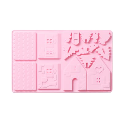 Molde Silicona Casa Jengibre Mini1