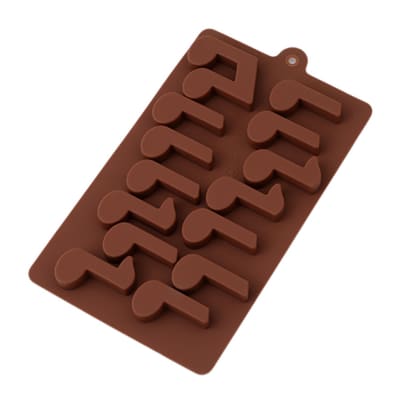 Molde Chocolate Notas Musicales Silicona1