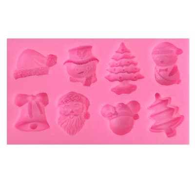 Molde Fondant Navidad N°4 Silicona1