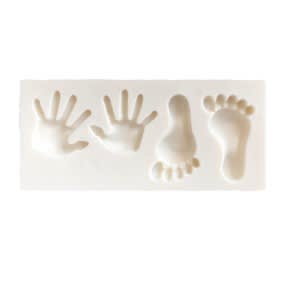 Molde Fondant Pies y Manos Silicona