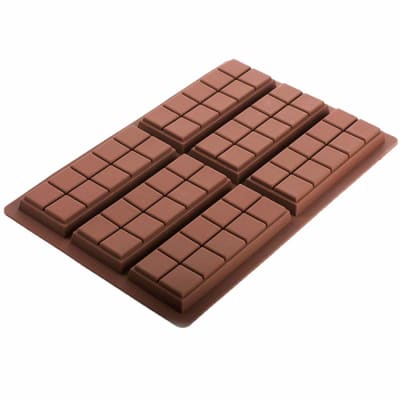 Molde Chocolate 6 Barras con 10 Segmentos Silicona1