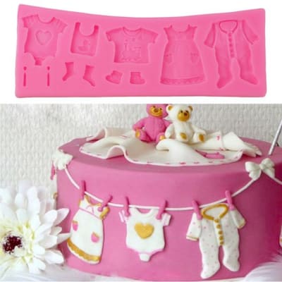 Molde Fondant Ropa Bebé
