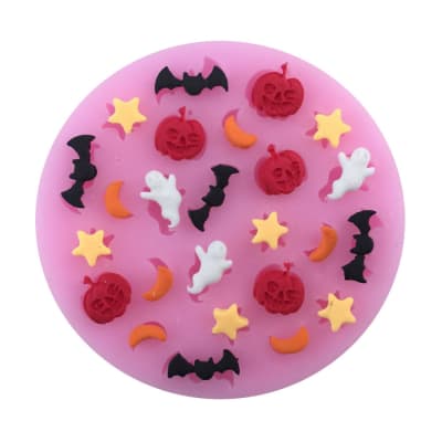 Molde Fondant Mini Halloween Silicona1
