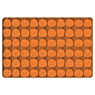 Molde Chocolate Silicona Calabazas N°3 60 Cavidades